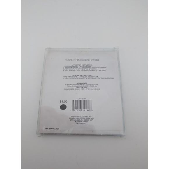 Y2k Temporary Glitter Tattoos Attitude Hot Mellow Ice Cream Strawberry Girly - Picture 3 of 3